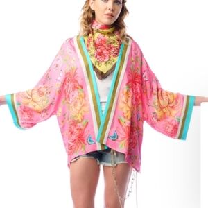 NWT Aratta The Legend Of The Crane Short Kimono OSFM